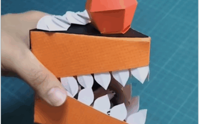  FREE Scary Cake Candy Box Template