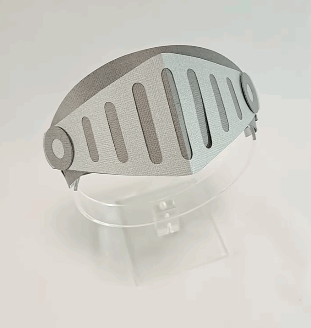 Let’s make a paper knight helmet.